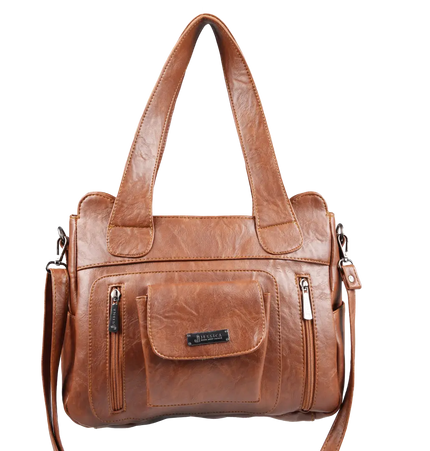 M200 Large Women Shoulder Bag with Crossbody Strap – Practical Imported Leather Bag