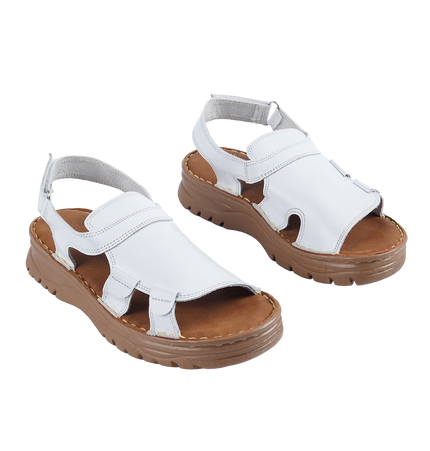241 Women’s Genuine Leather Clogs – Comfortable Walking Shoes for Wide Feet