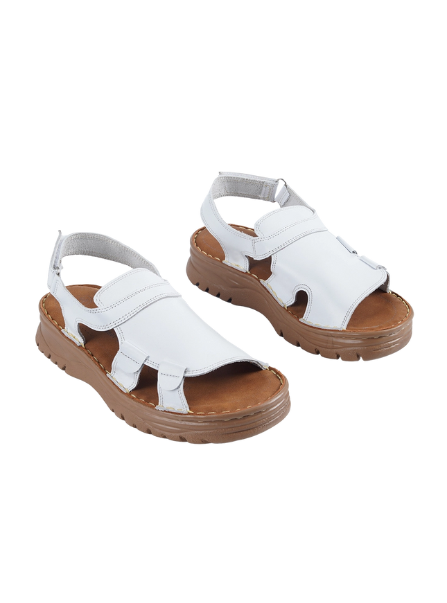 241 Women’s Genuine Leather Clogs – Comfortable Walking Shoes for Wide Feet