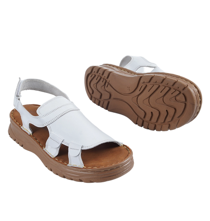 241 Women’s Genuine Leather Clogs – Comfortable Walking Shoes for Wide Feet