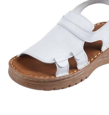 241 Women’s Genuine Leather Clogs – Comfortable Walking Shoes for Wide Feet