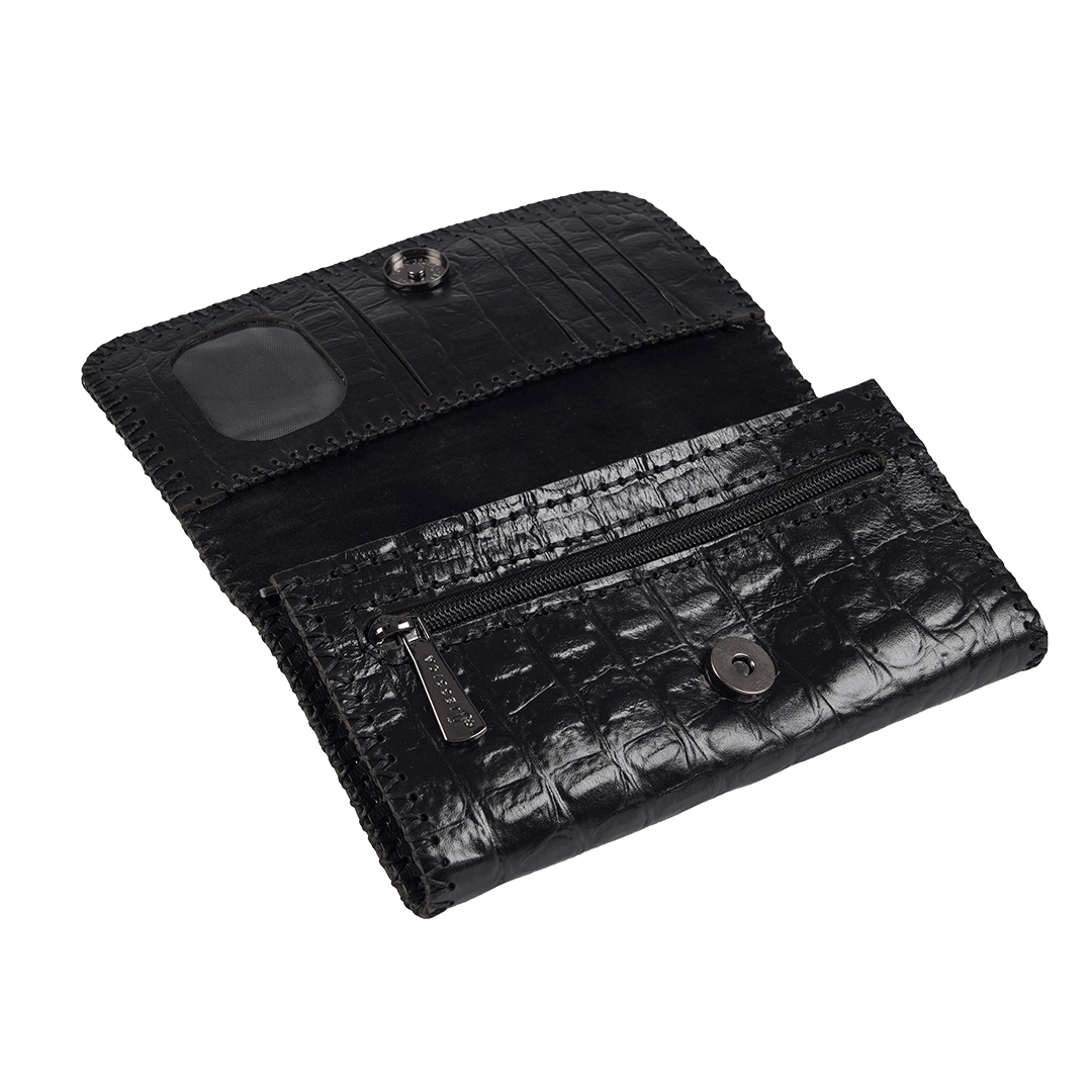 F3 Women Wallet – Large Genuine Leather Snap Wallet