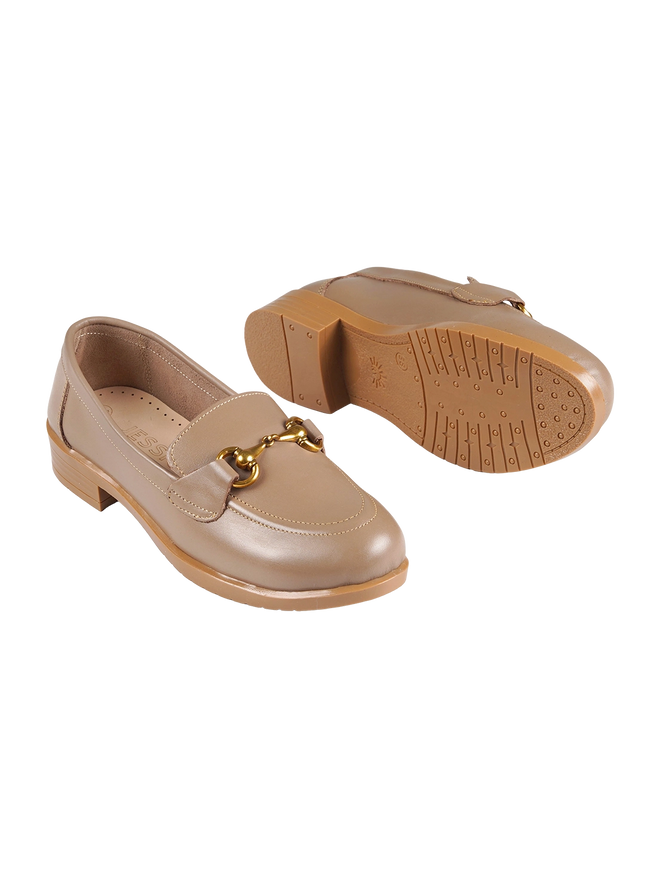 شوز حريمي جلد طبيعي مريح للمشي موديل L55 – حذاء يومي 