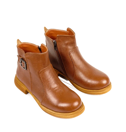 كود ٥٣٧ حذاء هاف بوت من الجلد الطبيعي