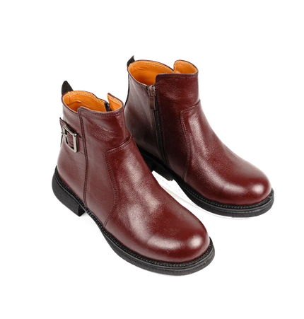 كود ٥٣٧ حذاء هاف بوت من الجلد الطبيعي