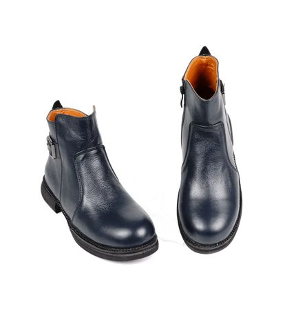 كود ٥٣٧ حذاء هاف بوت من الجلد الطبيعي