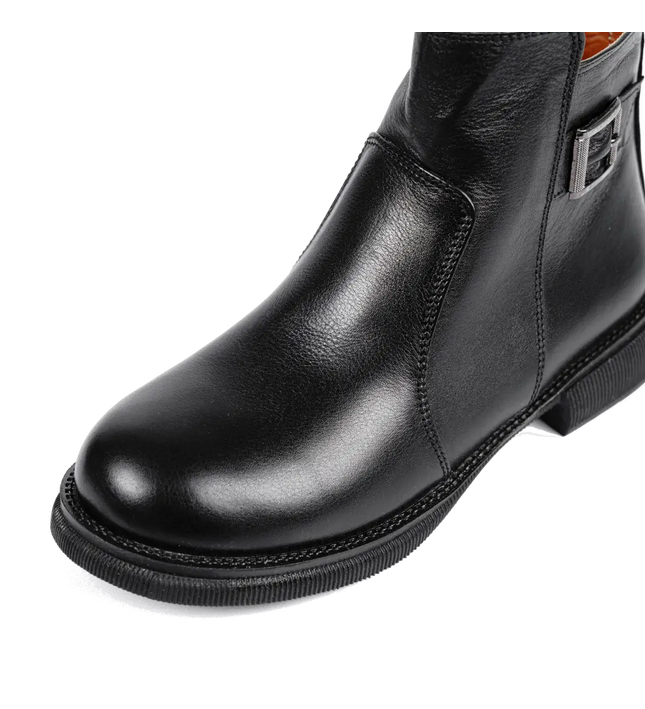 كود ٥٣٧ حذاء هاف بوت من الجلد الطبيعي