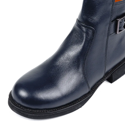 كود ٥٣٧ حذاء هاف بوت من الجلد الطبيعي