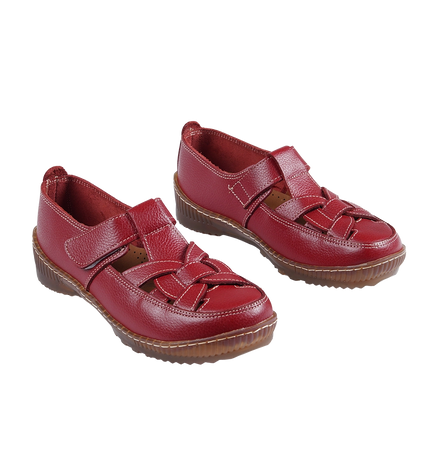 1008 Women Genuine Leather Orthopedic Shoes – Comfortable Wide Fit Walking Shoes