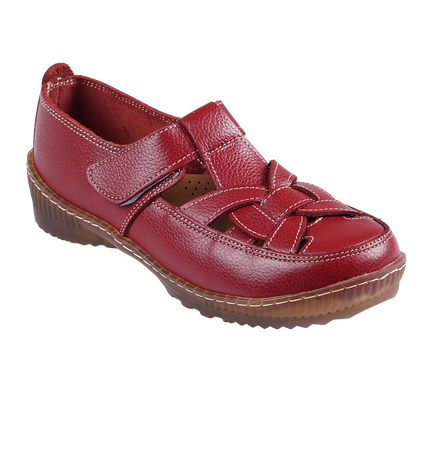 1008 Women Genuine Leather Orthopedic Shoes – Comfortable Wide Fit Walking Shoes