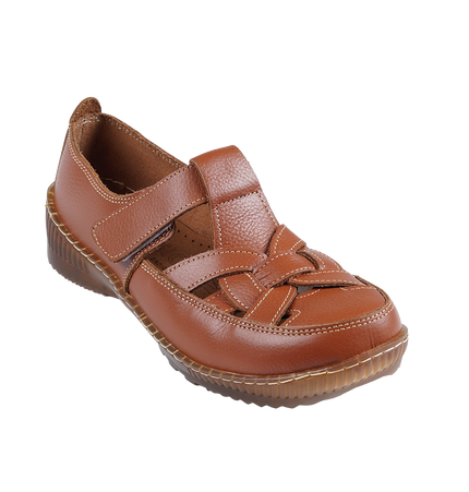 1008 Women Genuine Leather Orthopedic Shoes – Comfortable Wide Fit Walking Shoes