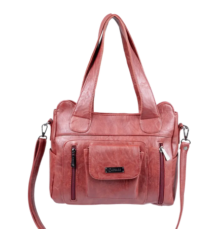 M200 Large Women Shoulder Bag with Crossbody Strap – Practical Imported Leather Bag