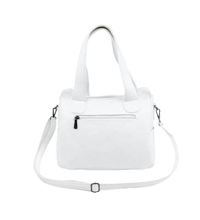 شنطة كتف حريمي كبيرة موديل M200 بحزام كروس جلد مستورد – شنطة عملية يومية 