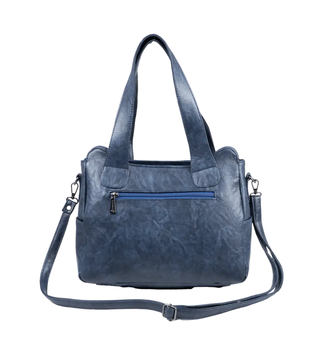 شنطة كتف حريمي كبيرة موديل M200 بحزام كروس جلد مستورد – شنطة عملية يومية 