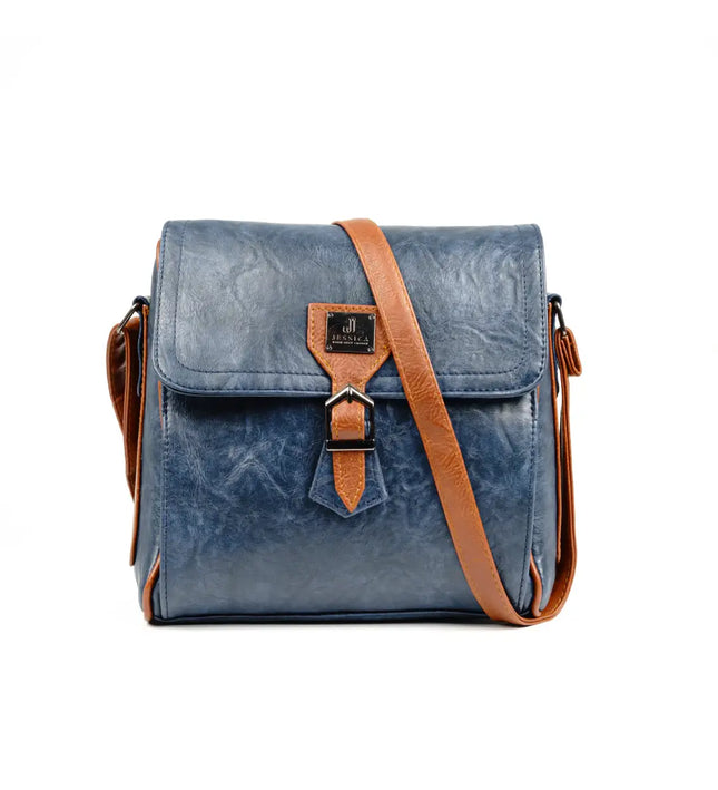 كود S021 شنطة كروس من الجلد الإيطالي