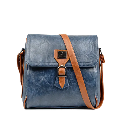 كود S021 شنطة كروس من الجلد الإيطالي