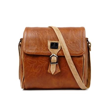 كود S021 شنطة كروس من الجلد الإيطالي