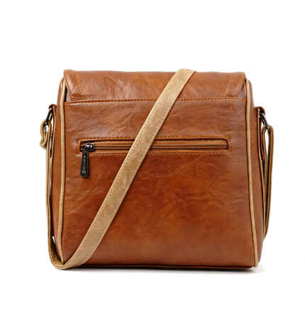 كود S021 شنطة كروس من الجلد الإيطالي