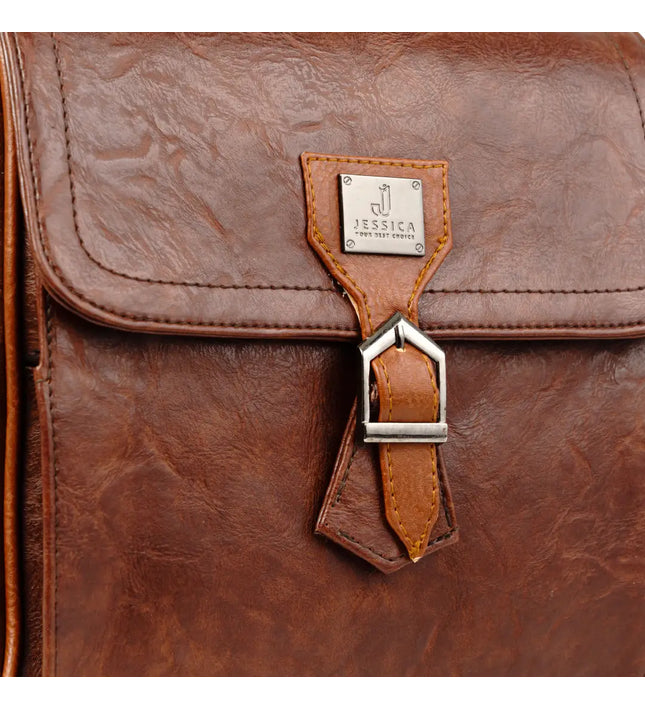 كود S021 شنطة كروس من الجلد الإيطالي