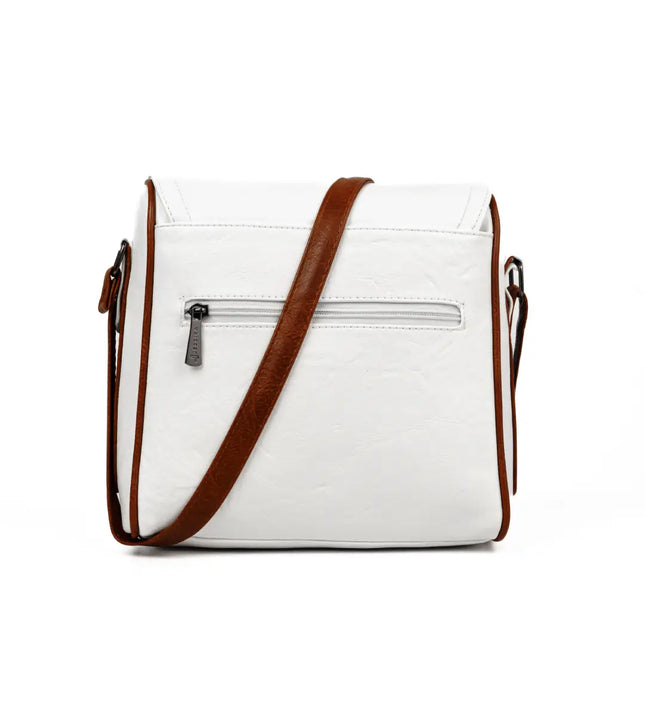 كود S021 شنطة كروس من الجلد الإيطالي