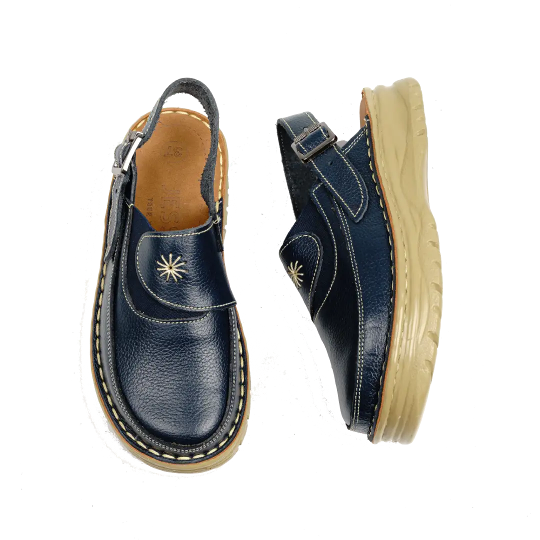 223 Women Genuine Leather Medical Clogs – Comfortable Orthopedic Walking Shoes