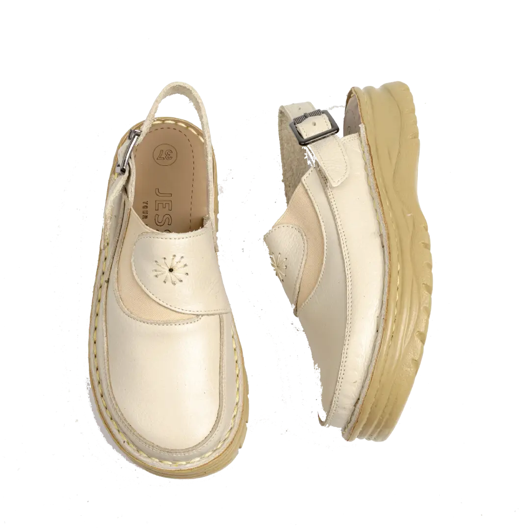 223 Women Genuine Leather Medical Clogs – Comfortable Orthopedic Walking Shoes