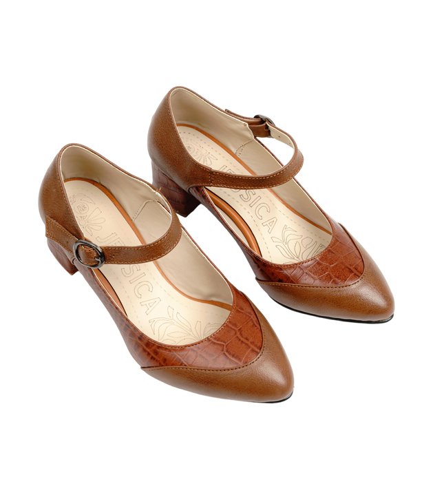 صندل حريمي جلد طبيعي مريح للمشي بكعب 4 سم موديل K9 – صندل يومي وأنيق | 
