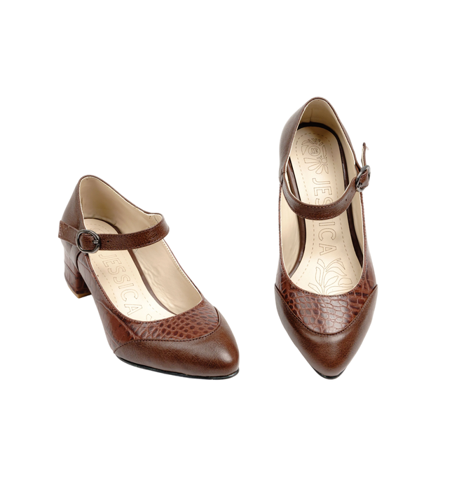 صندل حريمي جلد طبيعي مريح للمشي بكعب 4 سم موديل K9 – صندل يومي وأنيق | 
