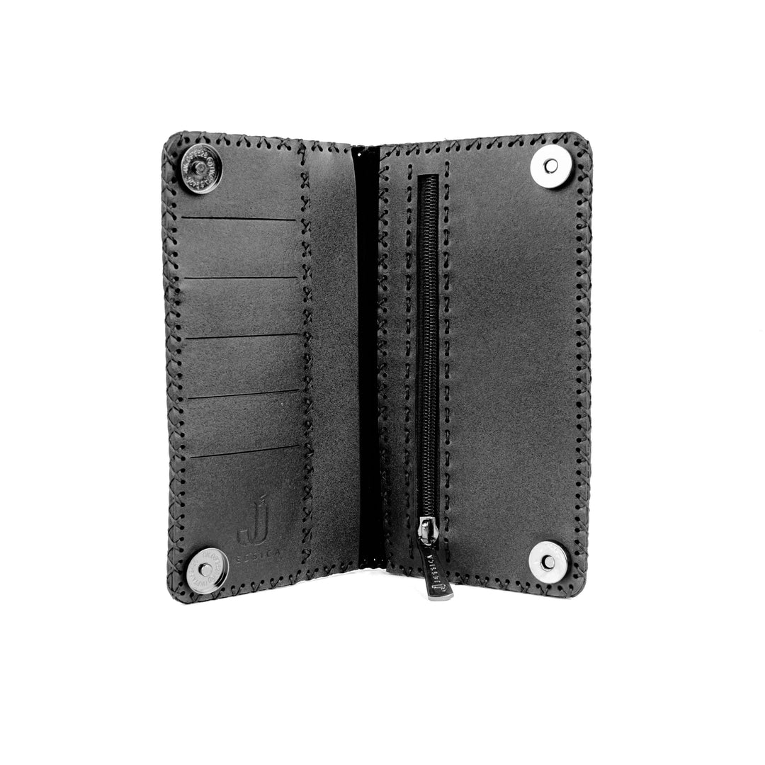 F19 Women Wallet – Large Genuine Leather Snap Wallet