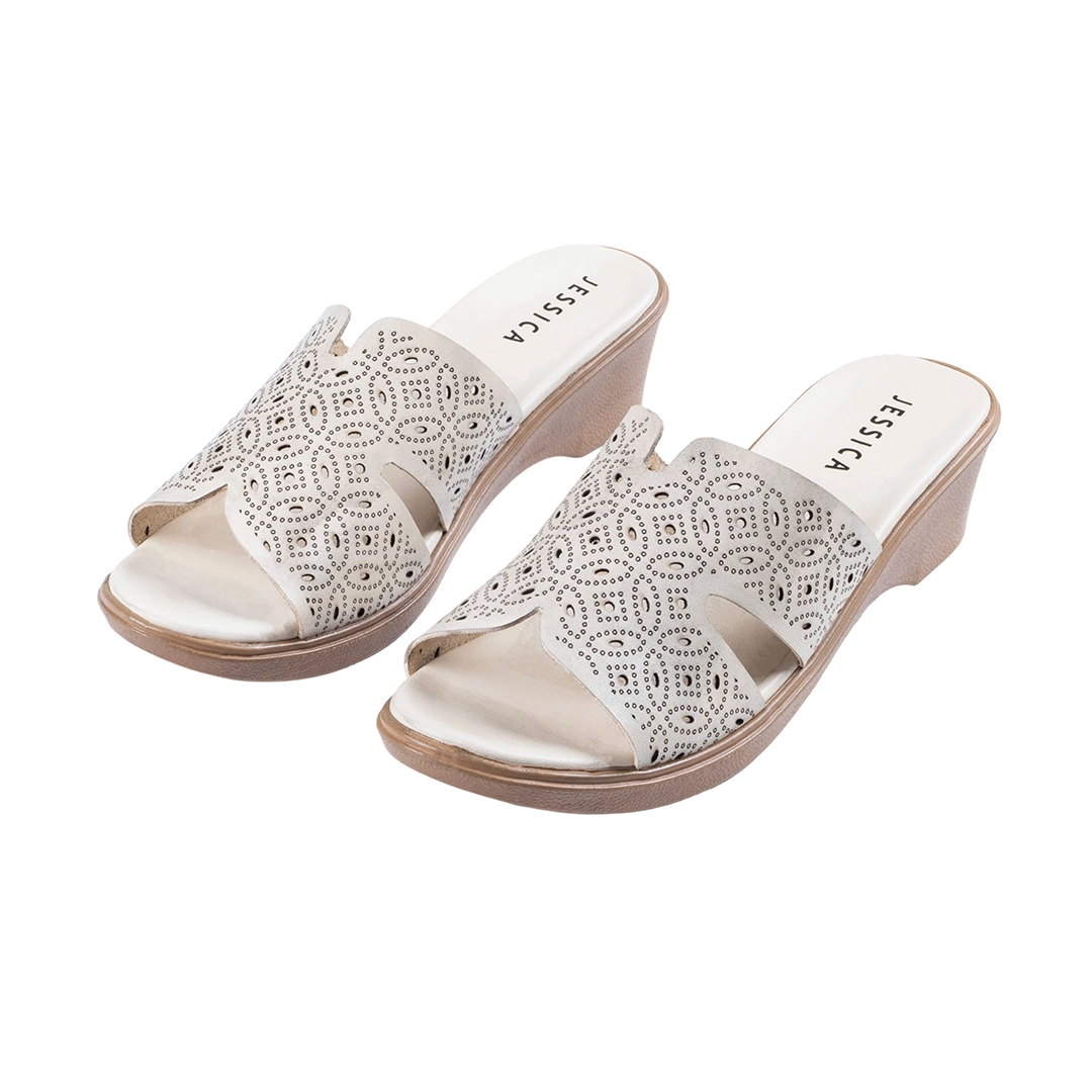 9070 Women Genuine Leather Sabot – Comfortable 3cm Heel Daily Shoes