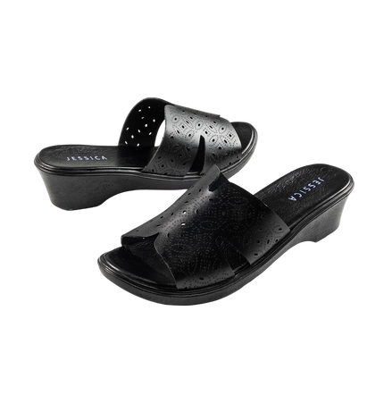 9070 Women Genuine Leather Sabot – Comfortable 3cm Heel Daily Shoes