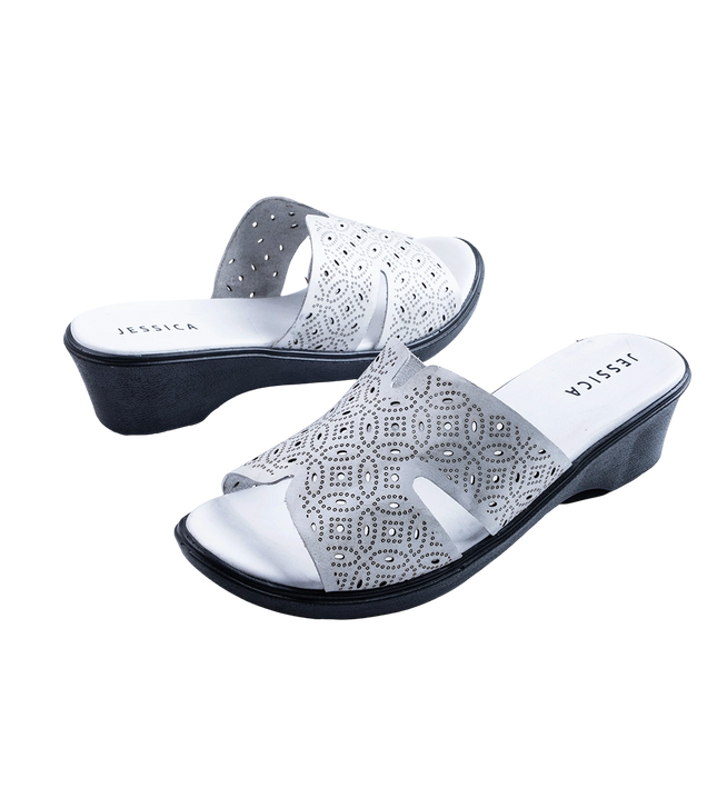 سابو حريمي جلد طبيعي مريح للمشي بكعب 3 سم موديل 9070 – شوز يومي 
