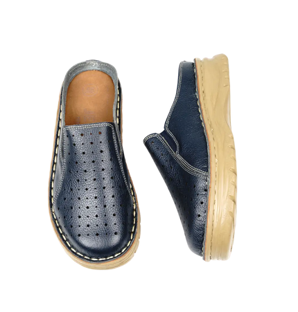 244 Women Genuine Leather Medical Clogs – Comfortable Orthopedic Walking Shoes