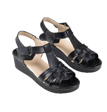 9030 Women Genuine Leather Sabot – Comfortable 3cm Heel Daily Shoes