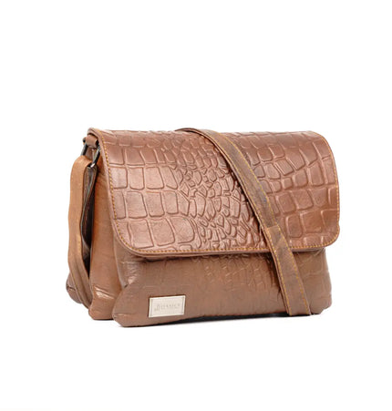 شنطة كروس حريمي جلد طبيعي موديل H30 حجم متوسط – شنطة عملية للعمل