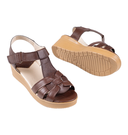 9030 Women Genuine Leather Sabot – Comfortable 3cm Heel Daily Shoes