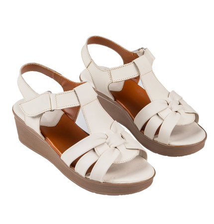 9030 Women Genuine Leather Sabot – Comfortable 3cm Heel Daily Shoes