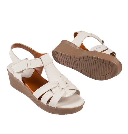 9030 Women Genuine Leather Sabot – Comfortable 3cm Heel Daily Shoes
