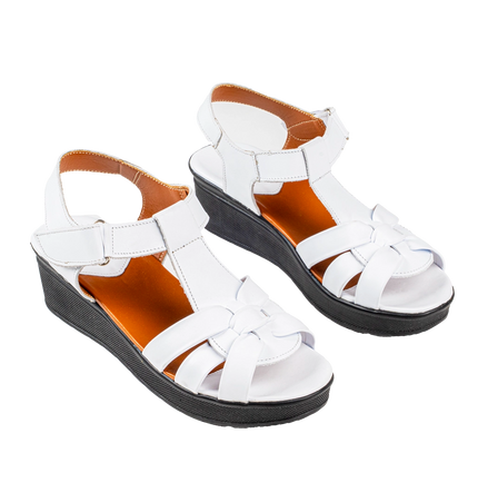 9030 Women Genuine Leather Sabot – Comfortable 3cm Heel Daily Shoes