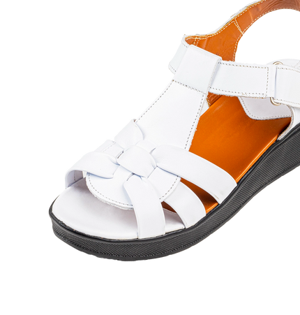 9030 Women Genuine Leather Sabot – Comfortable 3cm Heel Daily Shoes