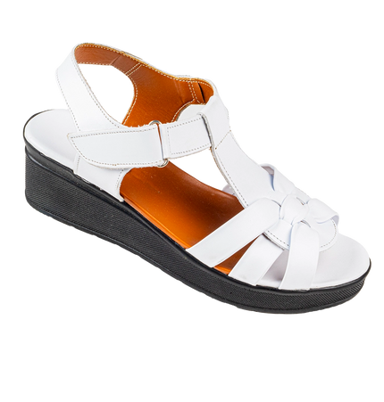 9030 Women Genuine Leather Sabot – Comfortable 3cm Heel Daily Shoes
