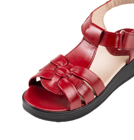 9030 Women Genuine Leather Sabot – Comfortable 3cm Heel Daily Shoes