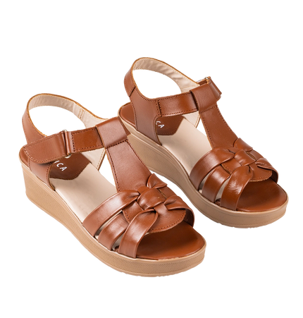 9030 Women Genuine Leather Sabot – Comfortable 3cm Heel Daily Shoes