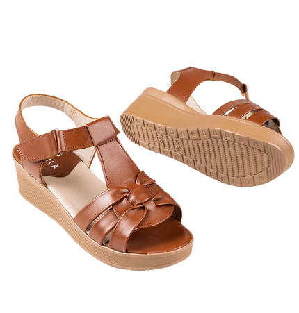 9030 Women Genuine Leather Sabot – Comfortable 3cm Heel Daily Shoes