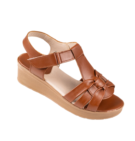9030 Women Genuine Leather Sabot – Comfortable 3cm Heel Daily Shoes