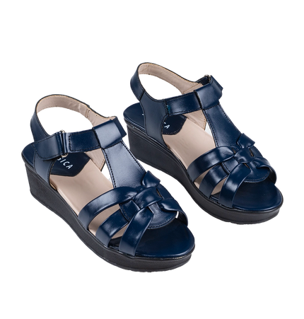 9030 Women Genuine Leather Sabot – Comfortable 3cm Heel Daily Shoes