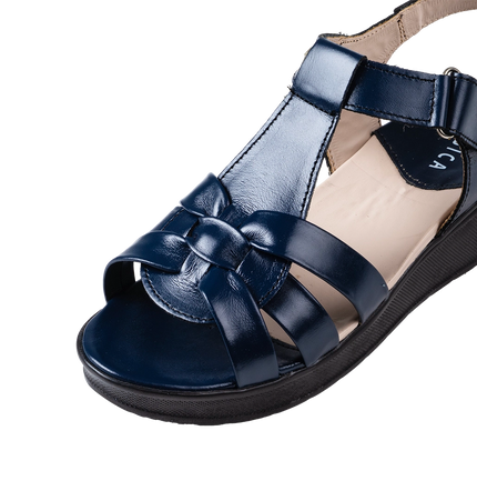 9030 Women Genuine Leather Sabot – Comfortable 3cm Heel Daily Shoes