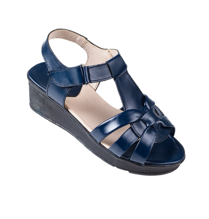 9030 Women Genuine Leather Sabot – Comfortable 3cm Heel Daily Shoes