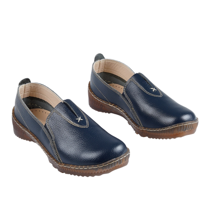 1012 Women Genuine Leather Orthopedic Shoes – Comfortable Wide Fit Walking Shoes