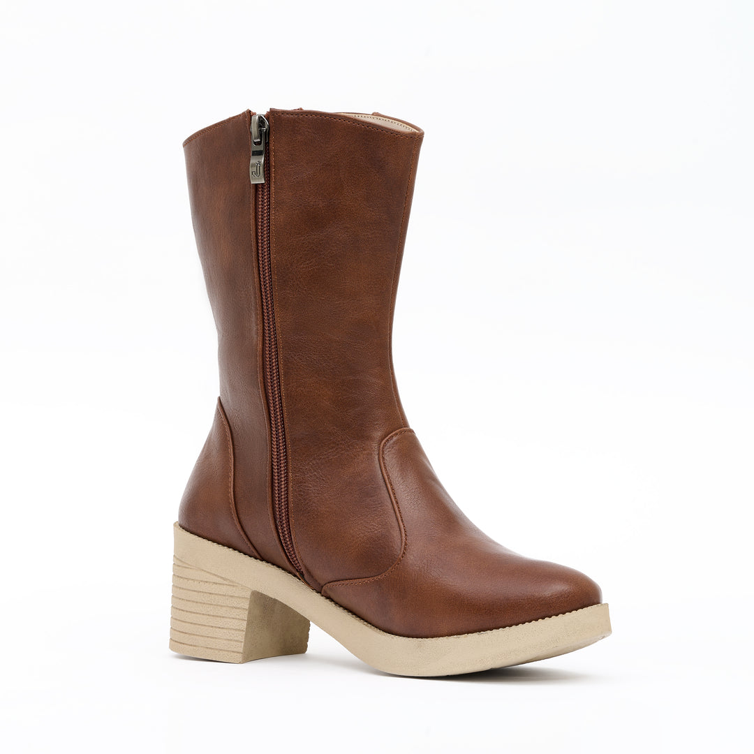 Jessica 584 Women's Imported Leather Boots – Comfortable 5 cm Heel